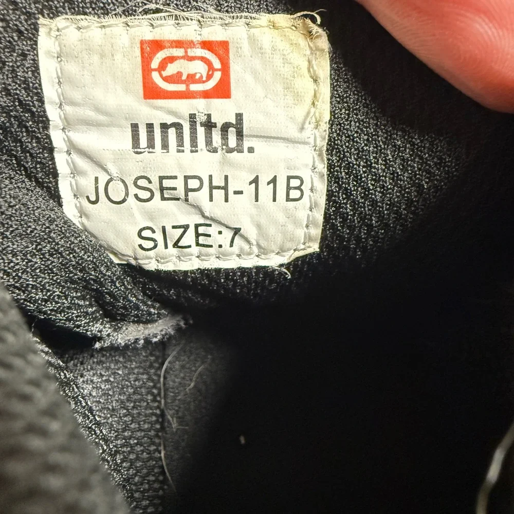 Ecko Unltd Joseph-11B Kids Boys Hiking Boots Black Tan Size 7 High Top Sneakers